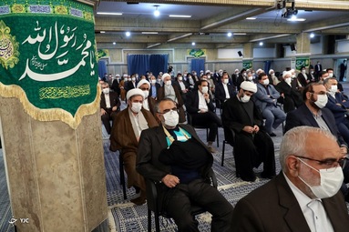 دیدار میهمانان کنفرانس بین‌المللی وحدت اسلامی با رهبر انقلاب اسلامی