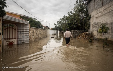 سیل و آبگرفتگی در بهنمیر - مازندران