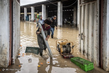 سیل و آبگرفتگی در بهنمیر - مازندران