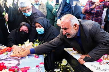 مراسم استقبال از خانواده شهید گمنام تازه احراز هویت شده شهرستان کردکوی «شهید فیض الله غضنفری»