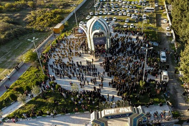 مراسم استقبال از خانواده شهید گمنام تازه احراز هویت شده شهرستان کردکوی «شهید فیض الله غضنفری»