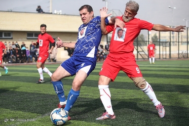 بازی دربی تیم پیشکسوتان استقلال و پرسپولیس در فینال جام شهید طهرانی