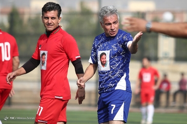 بازی دربی تیم پیشکسوتان استقلال و پرسپولیس در فینال جام شهید طهرانی