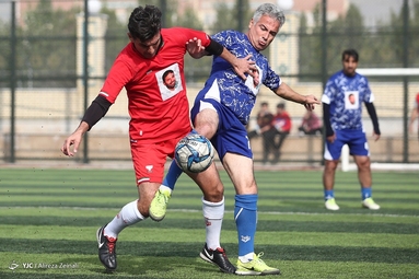 بازی دربی تیم پیشکسوتان استقلال و پرسپولیس در فینال جام شهید طهرانی