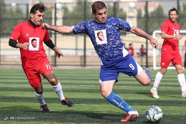 بازی دربی تیم پیشکسوتان استقلال و پرسپولیس در فینال جام شهید طهرانی