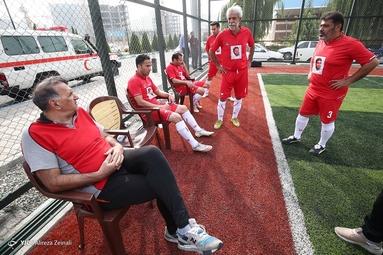 بازی دربی تیم پیشکسوتان استقلال و پرسپولیس در فینال جام شهید طهرانی