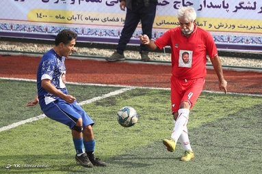 بازی دربی تیم پیشکسوتان استقلال و پرسپولیس در فینال جام شهید طهرانی