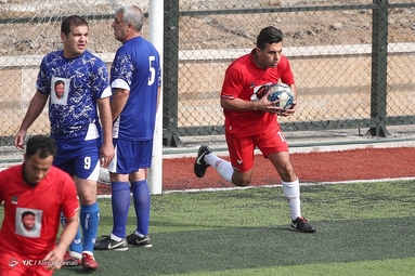 بازی دربی تیم پیشکسوتان استقلال و پرسپولیس در فینال جام شهید طهرانی