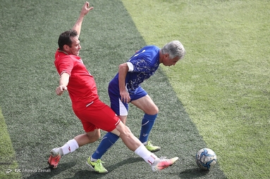 بازی دربی تیم پیشکسوتان استقلال و پرسپولیس در فینال جام شهید طهرانی