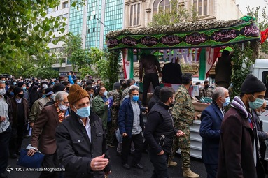 مراسم تشییع پیکر مطهر شهیده «فاطمه اسدی» پس از اقامه نماز جمعه امروز تهران