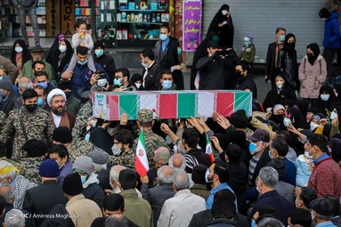 مراسم تشییع پیکر مطهر شهیده «فاطمه اسدی» پس از اقامه نماز جمعه امروز تهران