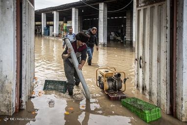 سیل و آبگرفتگی در بهنمیر - مازندران