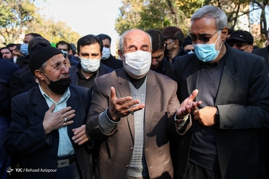مراسم تشییع پیرغلام اهل بیت حاج «بیوک آسایش» از مداحان بزرگ تبریز
