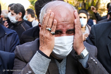 مراسم تشییع پیرغلام اهل بیت حاج «بیوک آسایش» از مداحان بزرگ تبریز