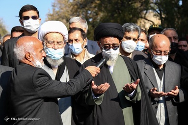 مراسم تشییع پیرغلام اهل بیت حاج «بیوک آسایش» از مداحان بزرگ تبریز
