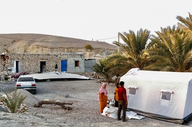 مناطق زلزله زده گیشان و رضوان - هرمزگان
