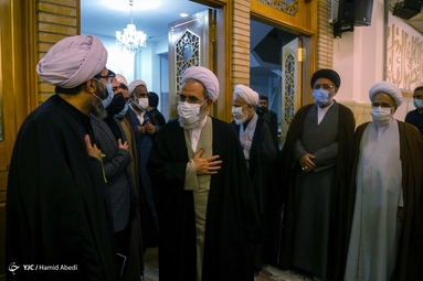 مراسم ترحیم آیت الله مجتهد شبستری - قم