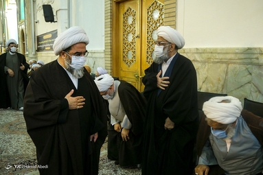 مراسم ترحیم آیت الله مجتهد شبستری - قم