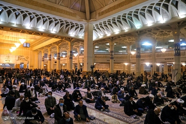 مراسم ترحیم آیت الله مجتهد شبستری - قم