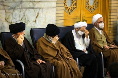 مراسم ترحیم آیت الله مجتهد شبستری - قم