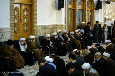 مراسم ترحیم آیت الله مجتهد شبستری - قم