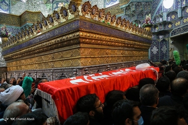 تشییع پیکر مرحوم آیت الله «محسن مجتهد شبستری» - قم