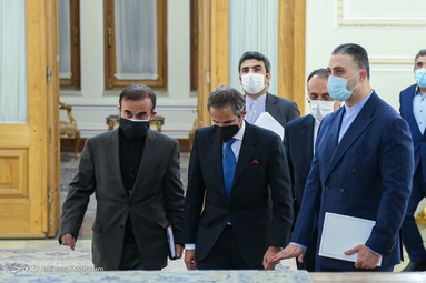 دیدار حسین امیر عبداللهیان وزیر امور خارجه و رافائل گروسی مدیرکل آژانس بین المللی انرژی اتمی