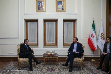 دیدار حسین امیر عبداللهیان وزیر امور خارجه و رافائل گروسی مدیرکل آژانس بین المللی انرژی اتمی