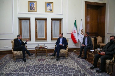 دیدار حسین امیر عبداللهیان وزیر امور خارجه و رافائل گروسی مدیرکل آژانس بین المللی انرژی اتمی