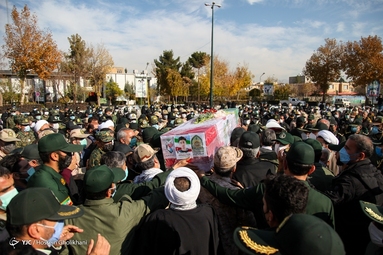 تشییع پیکر شهید مدافع امنیت «مهدی محرم» - قزوین