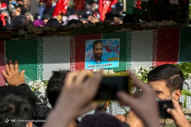 تشییع پیکر شهید مدافع حرم «محمد رضا بیات»