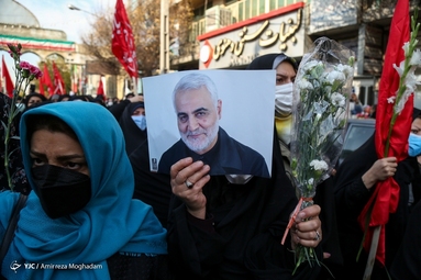 تشییع پیکر شهید مدافع حرم «محمد رضا بیات»