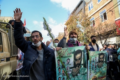 تشییع پیکر شهید مدافع حرم «محمد رضا بیات»