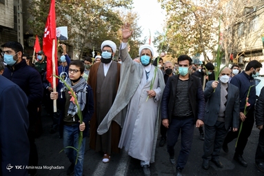 تشییع پیکر شهید مدافع حرم «محمد رضا بیات»