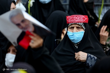 تشییع پیکر شهید مدافع حرم «محمد رضا بیات»