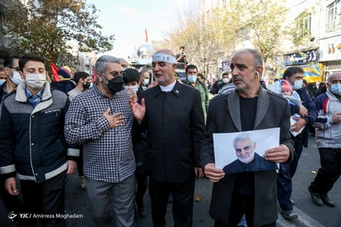 تشییع پیکر شهید مدافع حرم «محمد رضا بیات»