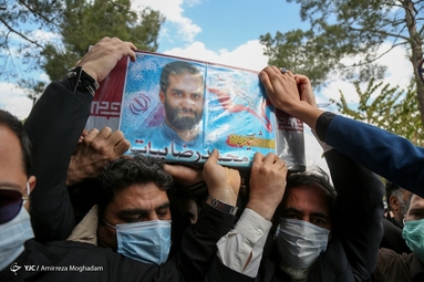 تشییع پیکر شهید مدافع حرم «محمد رضا بیات»