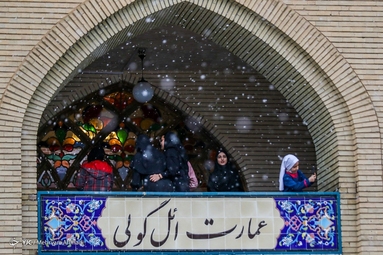 بارش برف پائیزی - تبریز