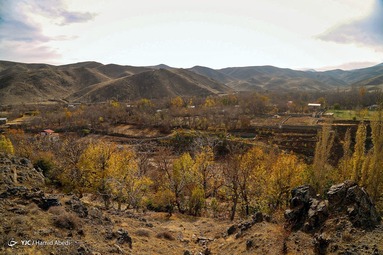 طبیعت زیبای پاییزی قاهان - قم