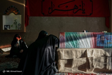 وداع با پیکر شهید مدافع حرم «محمد رضا بیات» - مشهدمقدس