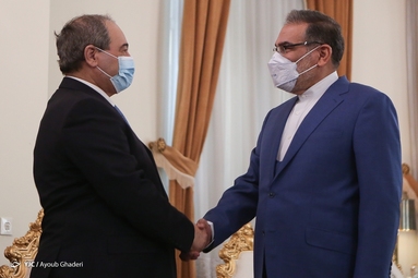 دیدار علی شمخانی با وزیر امور خارجه سوریه
