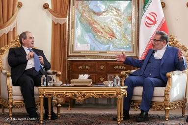 دیدار علی شمخانی با وزیر امور خارجه سوریه