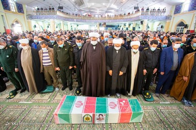 مراسم تشییع پیکر شهید «مرتضی آقایی»