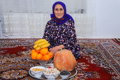 دورهمی شب یلدا در روستا - استان گلستان