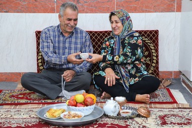 دورهمی شب یلدا در روستا - استان گلستان