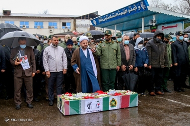 تشییع پیکر شهید دفاع مقدس «رضا صادق محبوب»