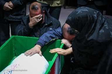 مراسم وداع با پیکر شهید «محمد رستم»