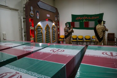 مراسم وداع با پیکر شهید «محمد رستم»