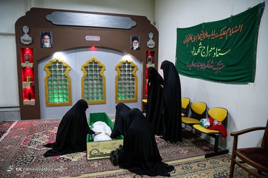 مراسم وداع با پیکر شهید «محمد رستم»