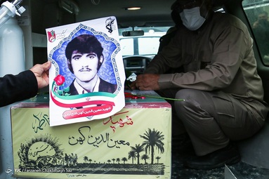 مراسم استقبال از ۵ شهید گمنام و ۴ شهید شناسایی شده دفاع مقدس - شیراز